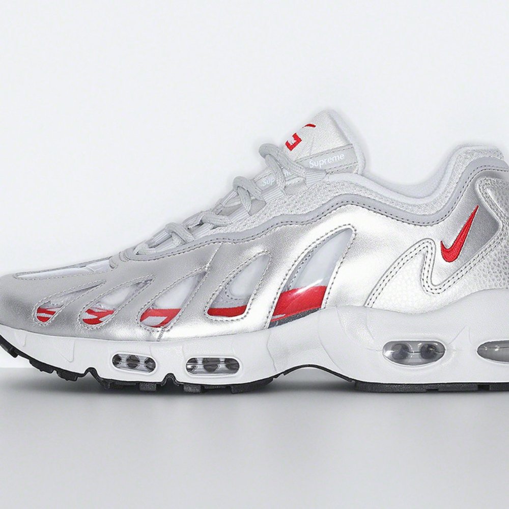 NIB Supreme/Nike Air Max 96 in Silver CV7652-001